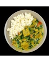 Peanut Tempeh Curry with Spinach