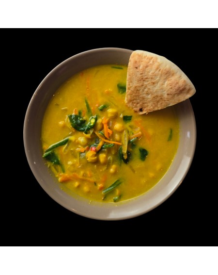 Coconut Miso Chickpea Soup